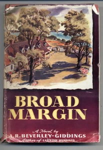 BROAD MARGIN by A.R. Beverly-Giddings1st Edition; Antique 1945 HC/DJ - Foto 1 di 2