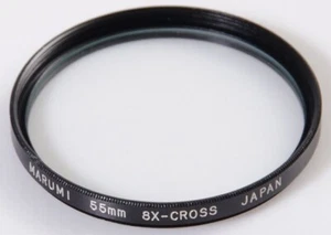 FILTRE MULTI STARS MARUMI 8x CROSS STARS FILTER 55mm - JAPAN Canon AE-1 50mm 1,8 - Imagen 1 de 3