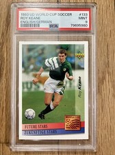 1993 Upper Deck World Cup Roy Keane #133 Future Stars RC PSA 9 English/German