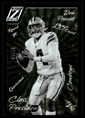 2022 PANINI ZENITH CLASS PRESIDENT Dak Prescott 26/50 Dallas Cowboys #DD-2 - Image 1 of 2