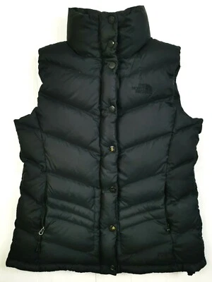 LO ÚLTIMO CHALECO NEGRO ACOLCHADO EDREDÓN AJUSTADO DEPORTIVO THE NORTH FACE 700 SPORTS para mujer Chaqueta S Foto 1 de 4
