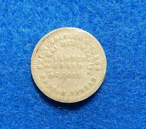 Kansas Lumber Scrip Token, $.05, SHELLENBERGER & DUBBS, Ransom Kansas💎 - Imagen 1 de 2