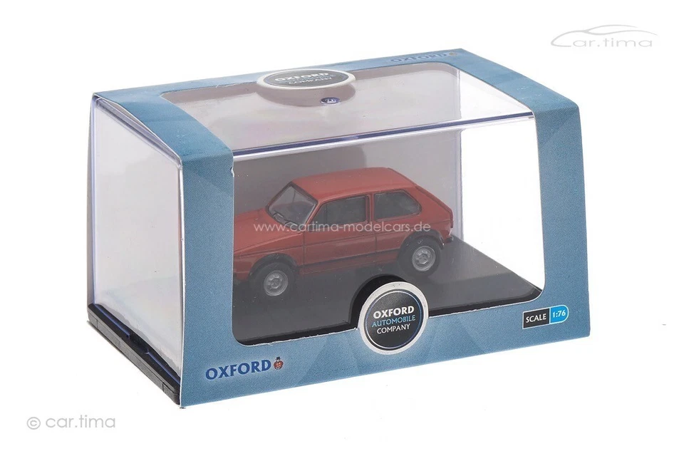 VW Golf 1 Gti Tipo 17 Rosso Marte Oxford 1:76 76GF001 - Immagine 1 di 1