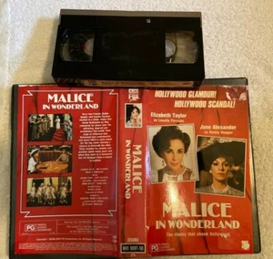 Malice in Wonderland with Elizabeth Taylor Ex-rental VHS video tape  - Picture 1 of 2