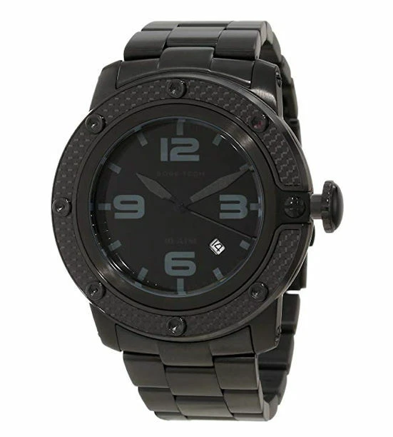 Glam Rock Men's GR33008 SoBe Black Dial Black Ion-Plated Stainless Steel Watch - Image 1 of 1