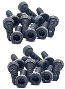 RC Screws M2 x 8 Black Hex Head Metric Thread (For Metal or Plastic) Qty 20 - Picture 1 of 4