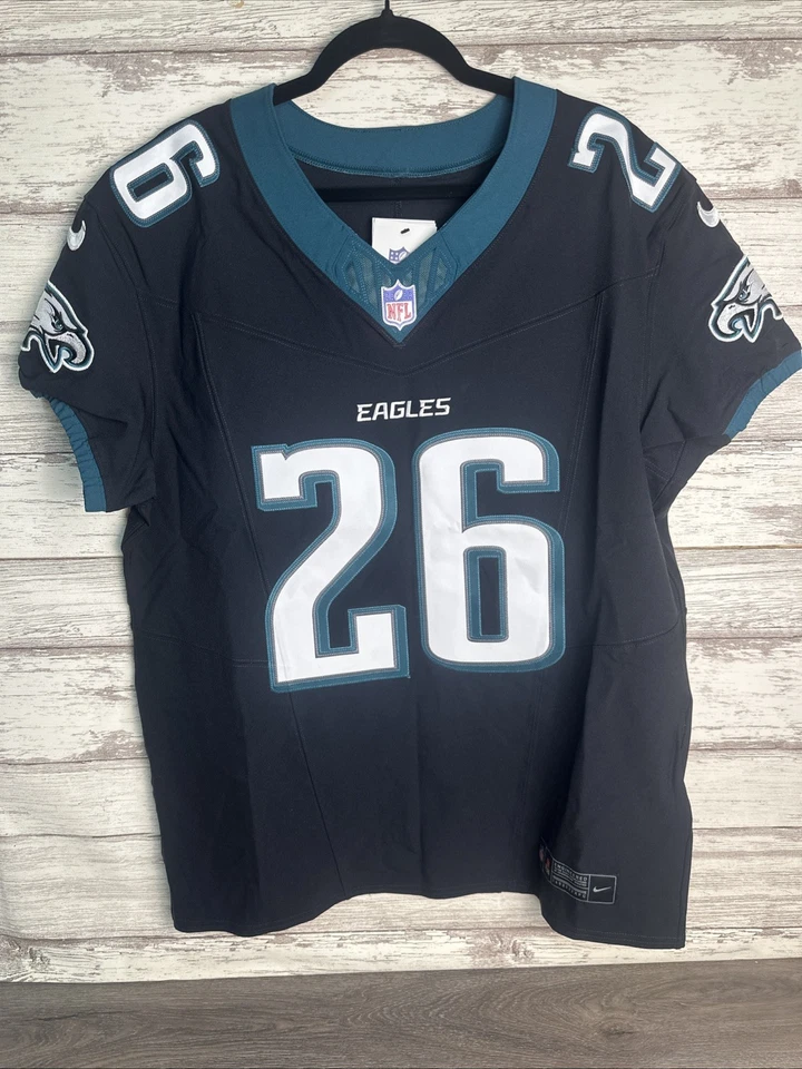 Saquon Barkley 费城老鹰队耐克 Elite 球衣 - 44 码 - 全新带标签 全新 — 第 1/4 张图片