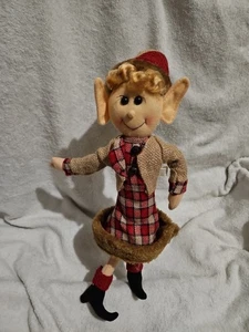 Elf Jingle Bells Holiday 19" Bendable Poseable - Picture 1 of 3