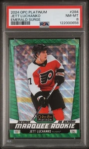 2024-25 O-Pee-Chee OPC Platinum #284 JETT LUCHANKO EMERALD SURGE /10 PSA 8 - Bild 1 von 2