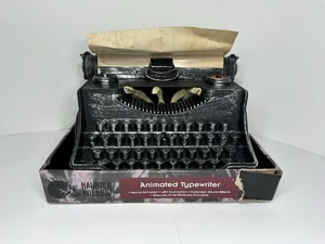 Haunted Hallow Halloween animierte gruselige Schreibmaschine Sound aktivierte LED-Effekte - Bild 1 von 5