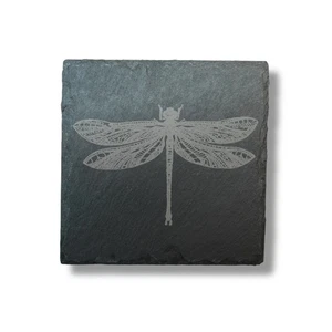 Coaster - Slate - Dragonfly - SET OF 2 - Picture 1 of 2