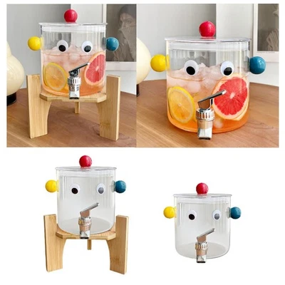 Glass Drink Dispenser Drain Drink Container Iced Beverage Dispenser for Home - Image 1 of 2