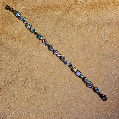 Pulsera SORRELLI Multicolor y Cristal Rosa Estrás Tono Latón  Foto 1 de 4