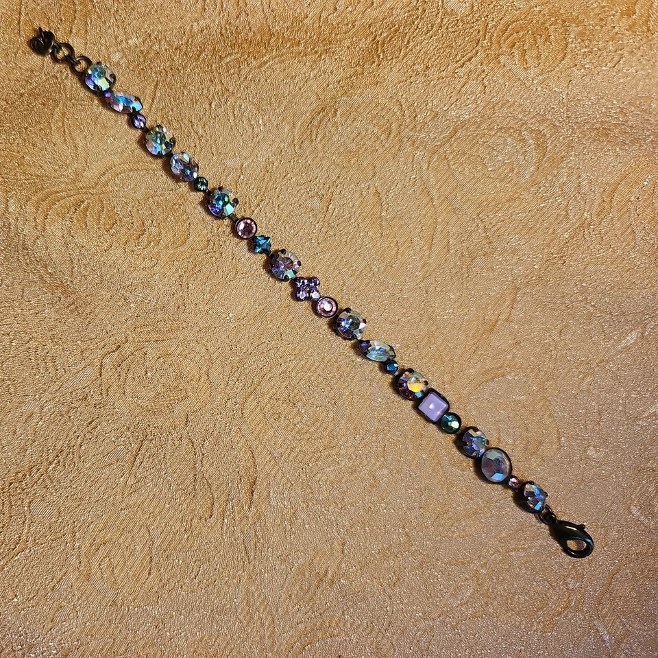 Pulsera SORRELLI Multicolor y Cristal Rosa Estrás Tono Latón  Foto 1 de 4