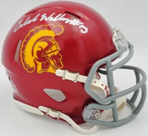 Von Caleb Williams signierter USC weinrot roter Minihelm Fanatics Holo #XD21631730 - Bild 1 von 6