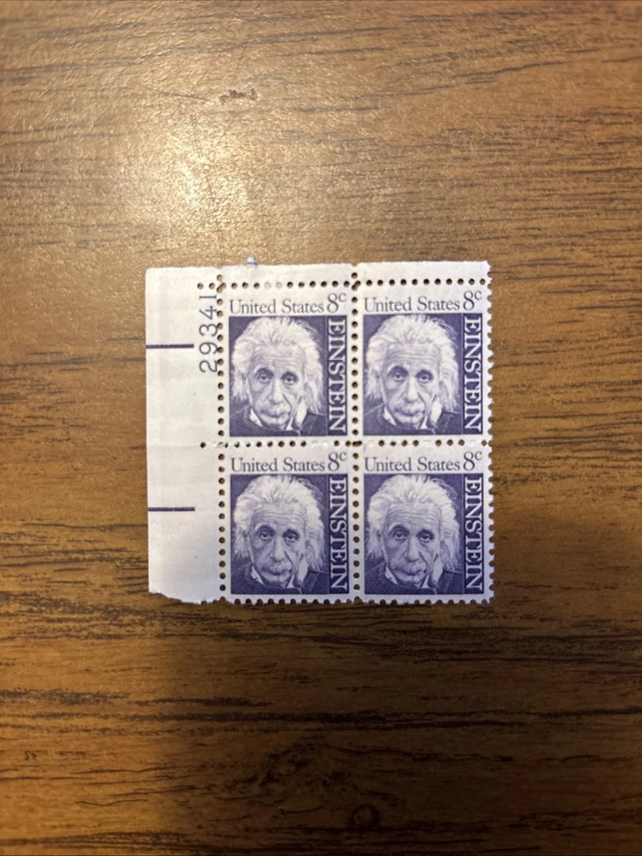 1966 8c Albert Einstein Mint Stamp Plate Block #1285 - Image 1 of 1