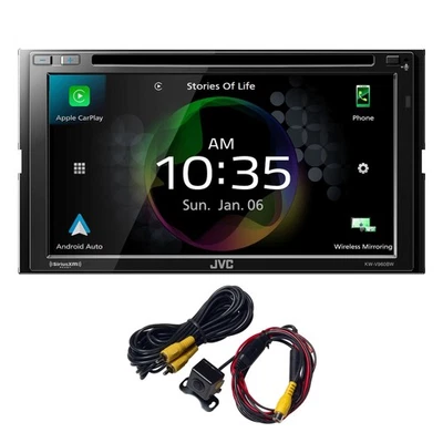 Receptor AV DVD automático JVC KW-V960BW CarPlay/Android + cámara de respaldo ACA801 Foto 1 de 4