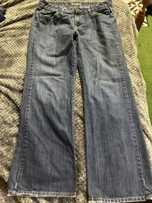 Pantalones de mezclilla para mujer Bitten Sarah Jessica Parker talla 10/S corte bota pierna ancha Foto 1 de 4