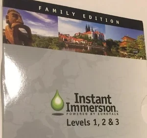 Instant Immersion French Levels 1 2 & 3 FAMILY EDITION w/ Pocket Phrase Guidee - Picture 1 of 2