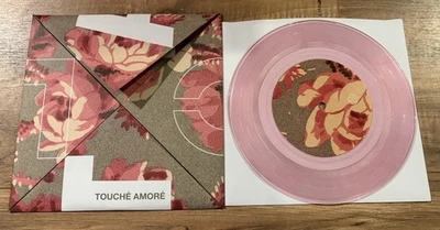 Touché Amore The Casket Lottery Split 7” Transparent Pink Vinyl No Sleep Records - Image 1 of 2