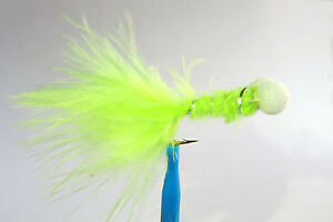 1 x Mouche streamer BOBBY CHARTREUSE H8/10/12 fly truite trout fliegen mosca