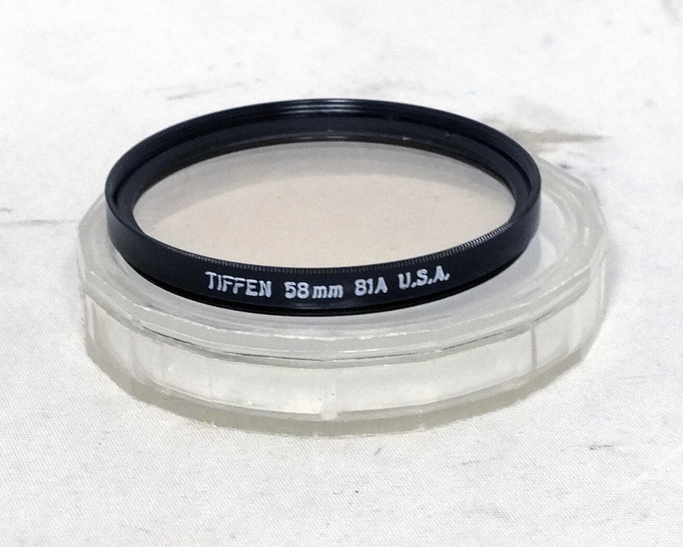 Tiffen 55mm 55 mm 81A Warming Filter 35mm Film SLR DLSR Digital - Image 1 of 1