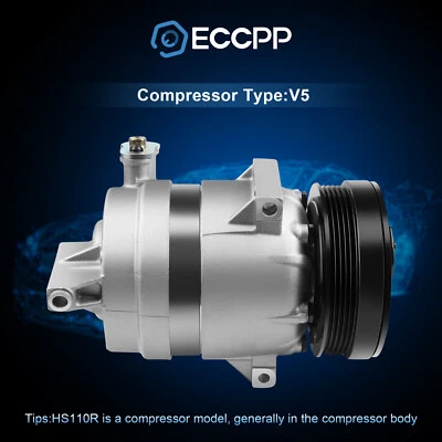 A/C AC Compressor For 2009-2010 Chevrolet Aveo Aveo5 2009-2011 Pontiac G3 1.6L - Image 1 of 4