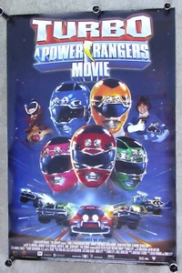 TURBO POWER RANGERS MOVIE 1997 VHS RELEASE MOVIE POSTER 27 x 40 inch - Picture 1 of 6
