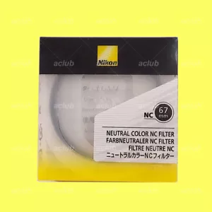 Genuine Nikon 67mm Neutral Color NC Filter Clear Lens Protector NC-67 mm - Picture 1 of 3