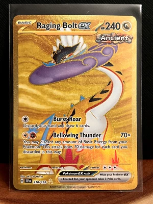 Raging Bolt ex 218/162 Sv05: Temporal Forces Holo (Hyper Rare) - Image 1 of 2