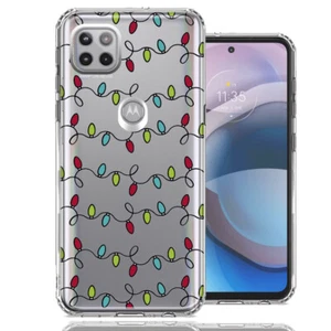 Funda Teléfono Doble Capa Luces Navidad Vintage Motorola One 5G Ace - Imagen 1 de 1