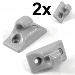 2x Sun Visors Holder Bracket Hanger Clips Fits: Audi 80 100 200 a4 a6 a8 Coupe - Picture 1 of 6