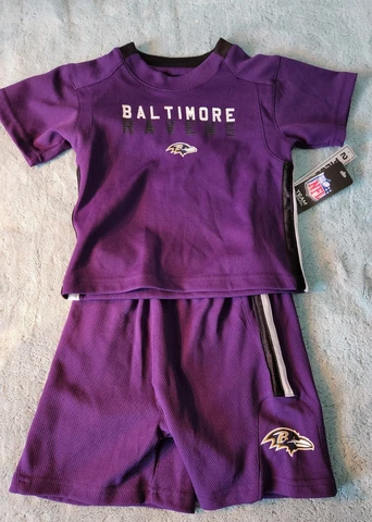 Baltimore Ravens Toddler 3T Shirt & Shorts 2-Piece Set Cover