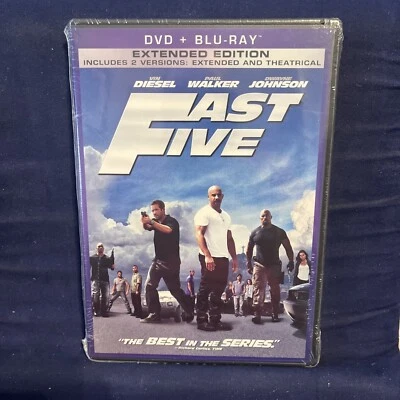 Fast Five (DVD, 2011) DVD & Blur Ray Extended Edition - Image 1 of 4