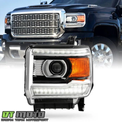 For 2016-2019 GMC Sierra 2500HD HID w/ LED DRL Projector Headlight Driver Side - Image 1 of 4