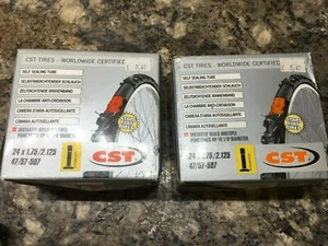 2x CST 24 x 1,75 - 2.25 Self Sealing Schrader valve Inner Tube - Picture 1 of 1
