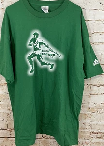 NEW Adidas Boston Red Sox Tee Shirt Mens Size 2XL XXL MLB Green graphic - Picture 1 of 5