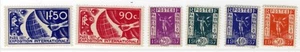 1936 FRANCE Allegory Exposition Stamp SC#315 316 317 318 319 320 A68 A69 MVLHG - Picture 1 of 1