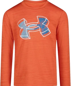 Under Armour UA Big Logo Scribble LS, Tangerine Scribble, Größe -3T - Bild 1 von 1