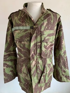 VTG Old Portuguese Lizard Camo Jacket ParaGrup Comando Parachutist Army Portugal - Picture 1 of 24