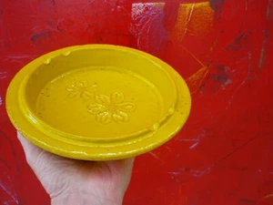 VINTAGE BITOSSI THICK YELLOW GLAZED POTTERY 9" HEAVY ITALY MIDCENTRY MODERN - Picture 1 of 23