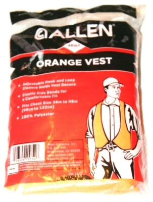 Allen Adult Unisex Adjustable Orange Hunting Vest - Image 1 of 2