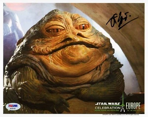 John Coppinger signiert STAR WARS ""Jabba The Hutt"" 8x10 offizielles Pix 8x10 PSA/DNA - Bild 1 von 4