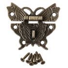 Antique Style Butterfly Latch Hasp For Wooden Jewelry Case Vintage Chest Lock