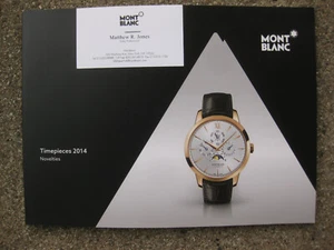 MONT BLANC UHREN 2014 NEUHEITEN / MAKELLOSER ZUSTAND - Bild 1 von 6