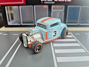 ๐ Hot Wheels Light Blue '32 Ford Coupe Gulf Oil Tampo Loose Diecast 1:64 2016 - Picture 1 of 6