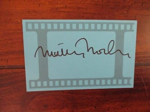 MATTHEW MODINE(Birdy/Vision Quest/Full Metal Jacket)Signed 3 x 5 1/2 Blue Card - Picture 1 of 2