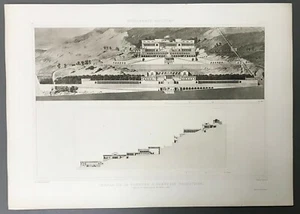 Architekturdruck Tempel De La Fortune A Préneste (Palästrine) um 1910 - Bild 1 von 4
