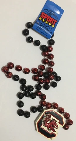University of South Carolina Gamecocks USC Basketball Sport Bead Necklace Spirit Cover