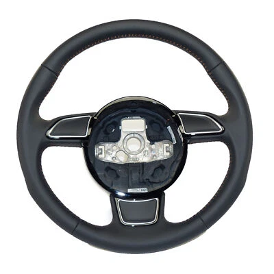 original Sportlenkrad Lenkrad Leder schwarz Audi A3 8V A4 8K B8 A5 8T nur 568km - Bild 1 von 4